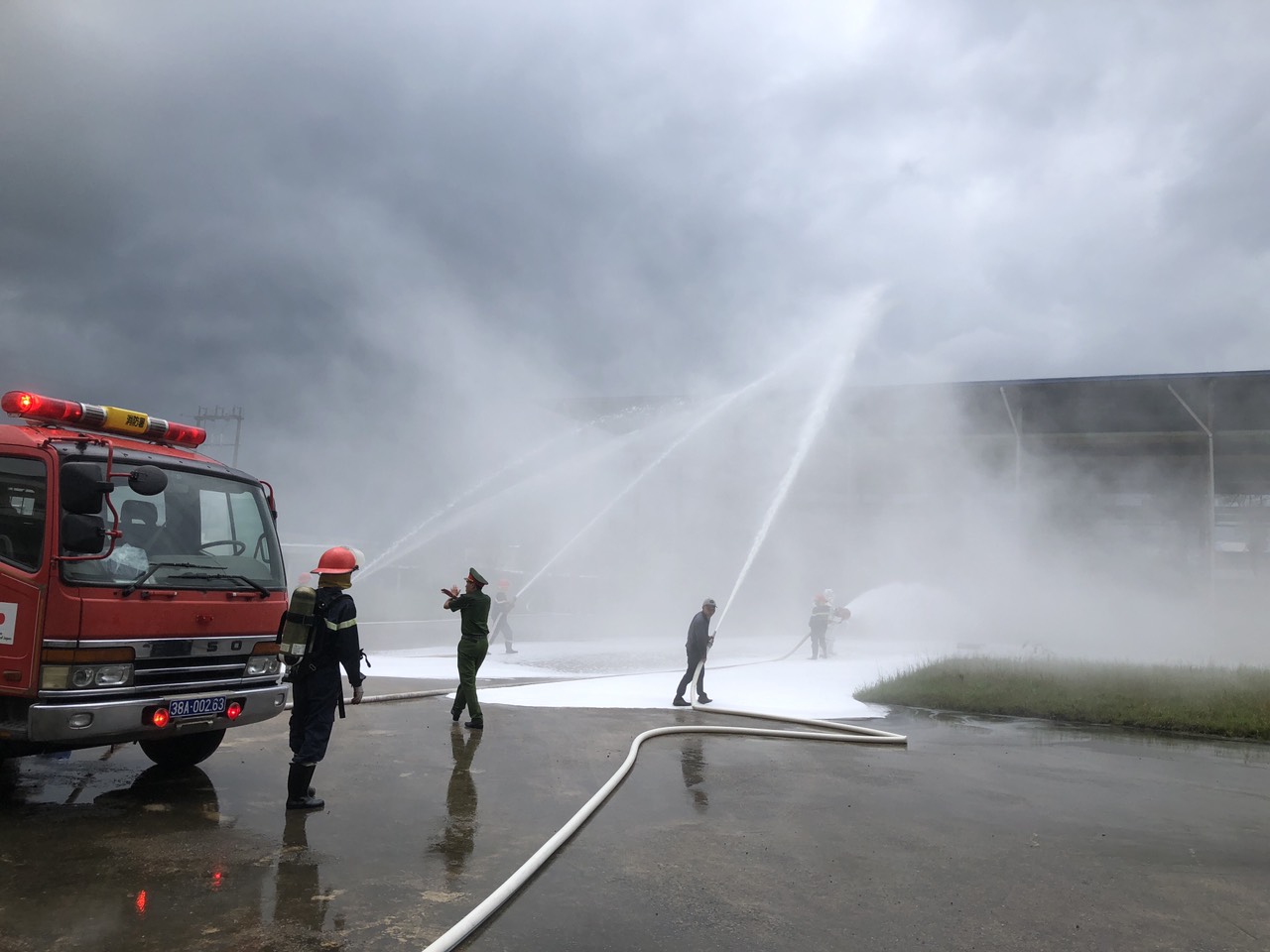 LÀM TỐT CÔNG TÁC PHÒNG NGỪA CHÁY NỔ, TAI NẠN SỰ CỐ TẠI   KHU CÔNG NGHIỆP