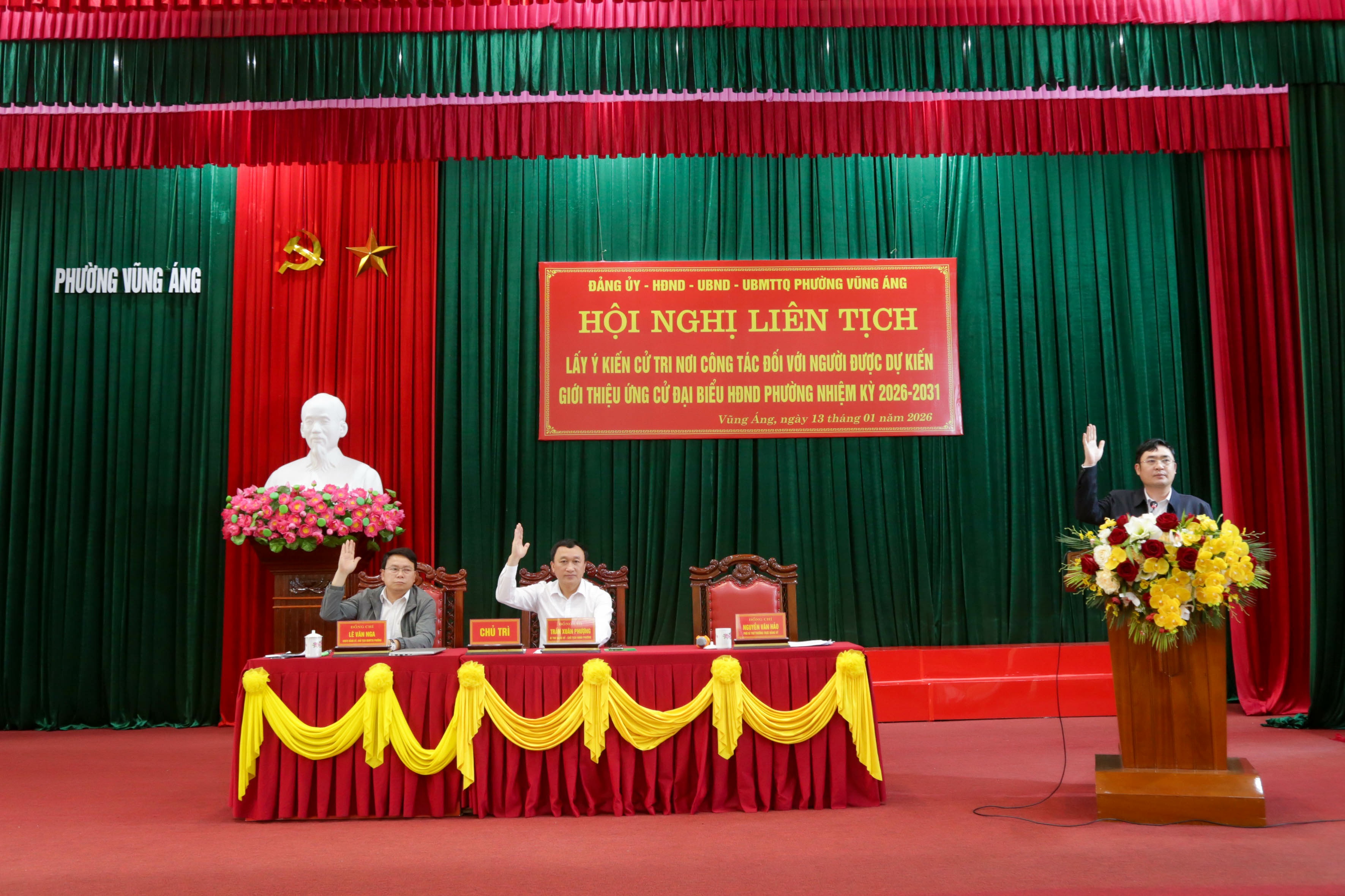 HỘI NGHỊ LIÊN TỊCH LẤY Ý KIẾN CỬ TRI NƠI CÔNG TÁC ĐỐI VỚI NGƯỜI ĐƯỢC DỰ KIẾN GIỚI THIỆU ỨNG CỬ ĐẠI BIỂU HĐND PHƯỜNG, NHIỆM KỲ 2026 – 2031 (BƯỚC 2)