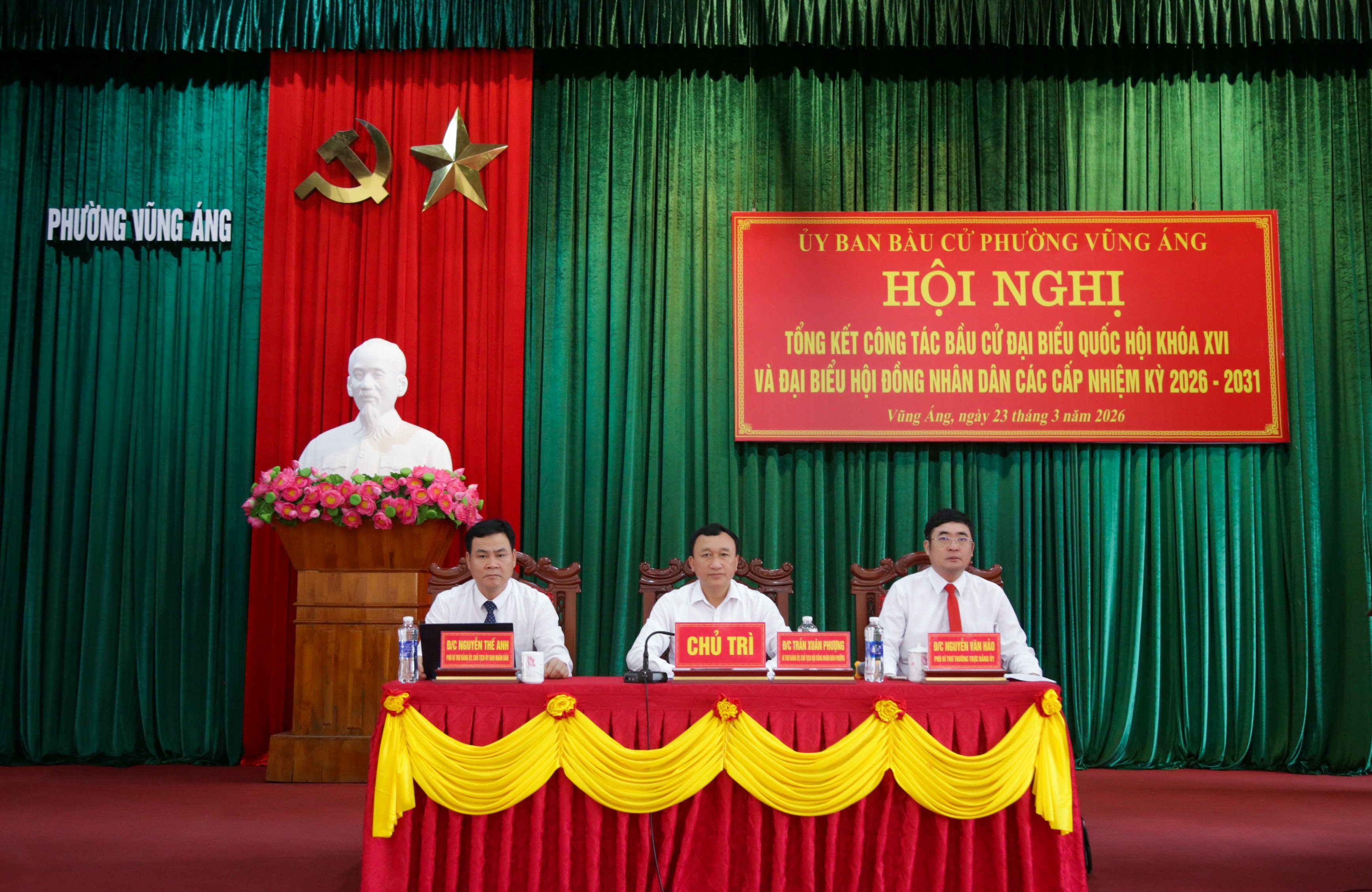 TỔNG KẾT CÔNG TÁC BẦU CỬ ĐẠI BIỂU QUỐC HỘI KHÓA XVI VÀ ĐẠI BIỂU HĐND CÁC CẤP NHIỆM KỲ 2026–2031 TRÊN ĐỊA BÀN PHƯỜNG VŨNG ÁNG