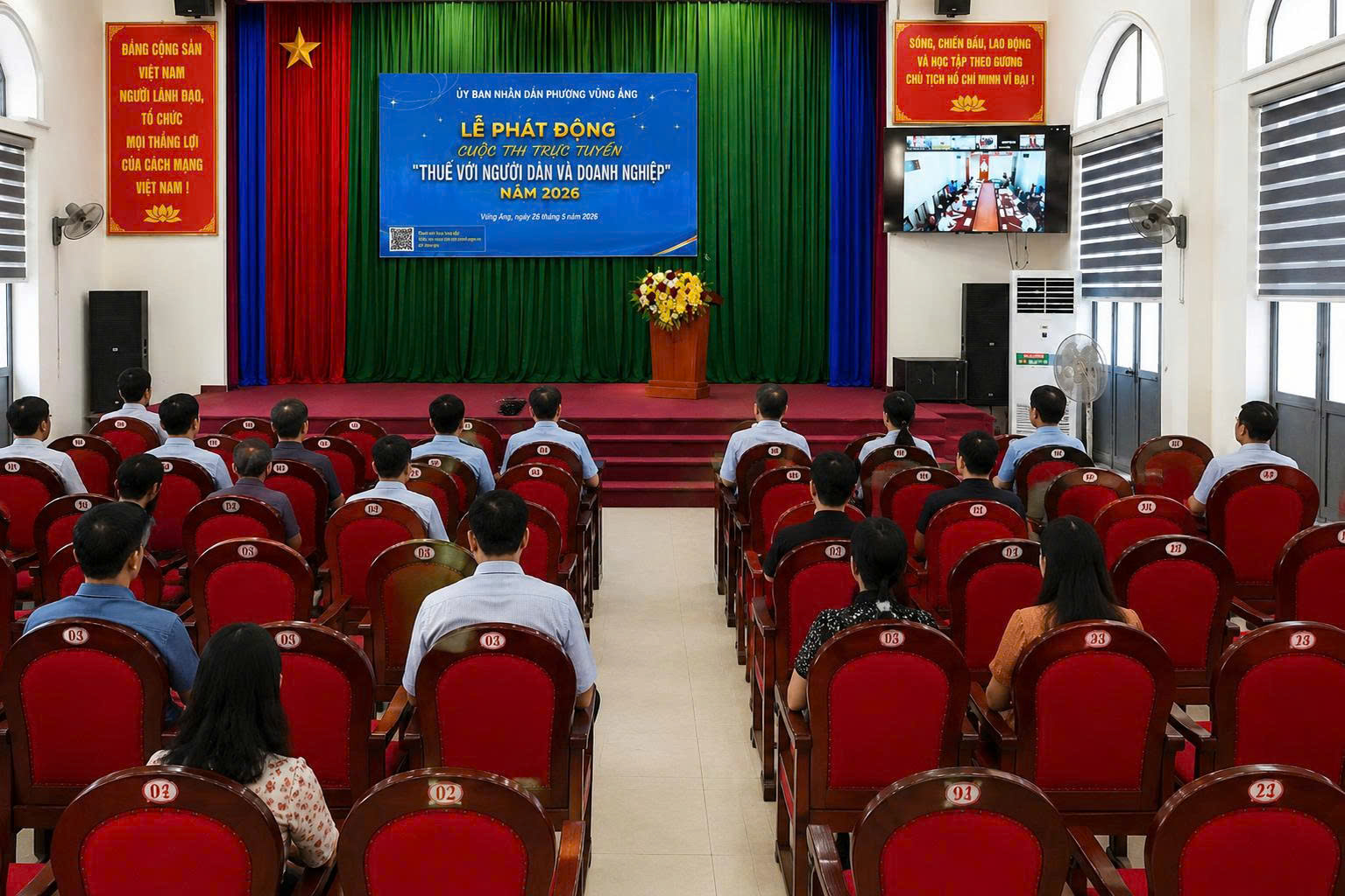 PHƯỜNG VŨNG ÁNG KẾT NỐI ĐƯỜNG TRUYỀN LỄ PHÁT ĐỘNG CUỘC THI TRỰC TUYẾN “THUẾ VỚI NGƯỜI DÂN VÀ DOANH NGHIỆP” NĂM 2026