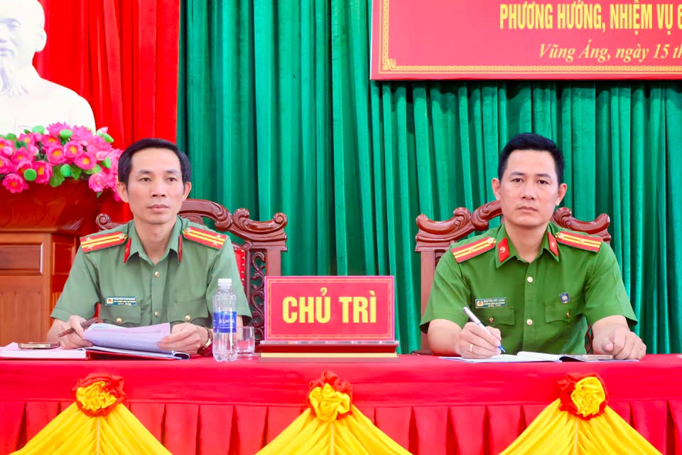 CÔNG AN PHƯỜNG VŨNG ÁNG TỔ CHỨC HỘI NGHỊ SƠ KẾT CÔNG TÁC XÂY DỰNG ĐẢNG, CÔNG TÁC CHÍNH TRỊ 6 THÁNG ĐẦU NĂM 2026