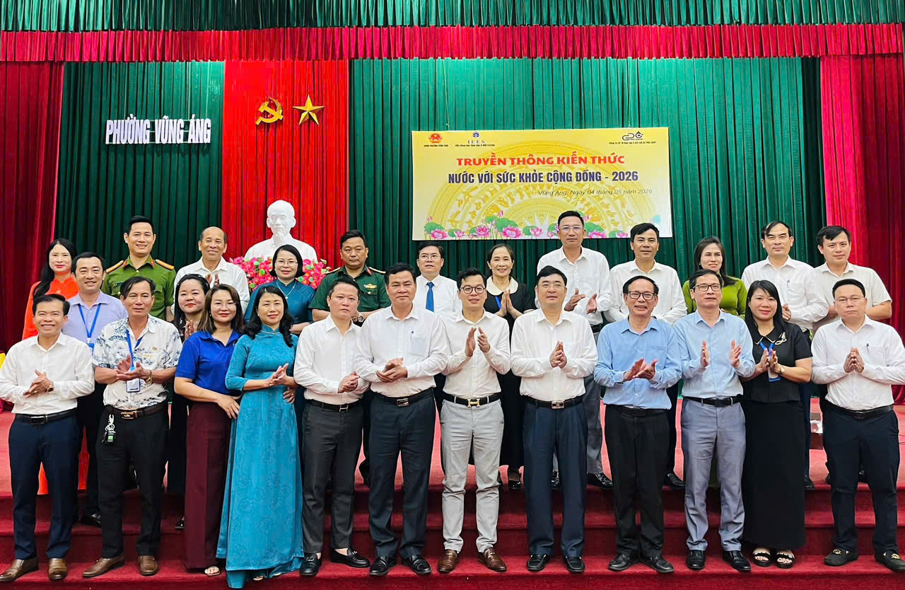 PHƯỜNG VŨNG ÁNG TỔ CHỨC TRUYỀN THÔNG KIẾN THỨC NƯỚC VỚI SỨC KHỎE CỘNG ĐỒNG NĂM 2026.