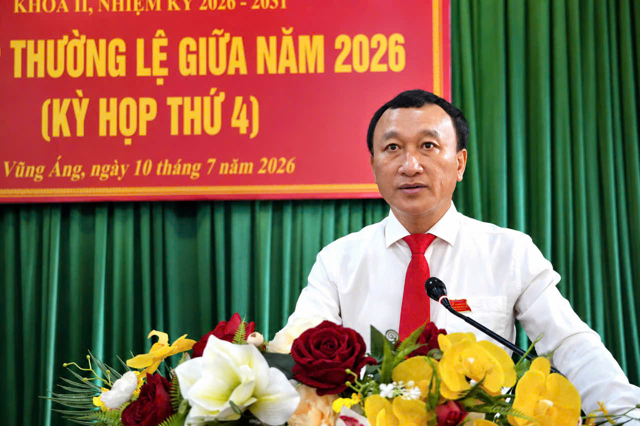 PHÁT BIỂU KHAI MẠC CỦA ĐỒNG CHÍ TRẦN XUÂN PHƯỢNG - BÍ THƯ ĐẢNG ỦY, CHỦ TỊCH HĐND PHƯỜNG TẠI KỲ HỌP THƯỜNG LỆ GIỮA NĂM 2026, HĐND PHƯỜNG