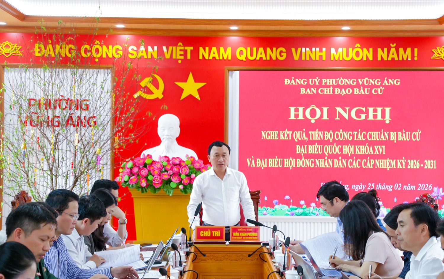 PHƯỜNG VŨNG ÁNG TẬP TRUNG CAO CHO CÔNG TÁC BẦU CỬ