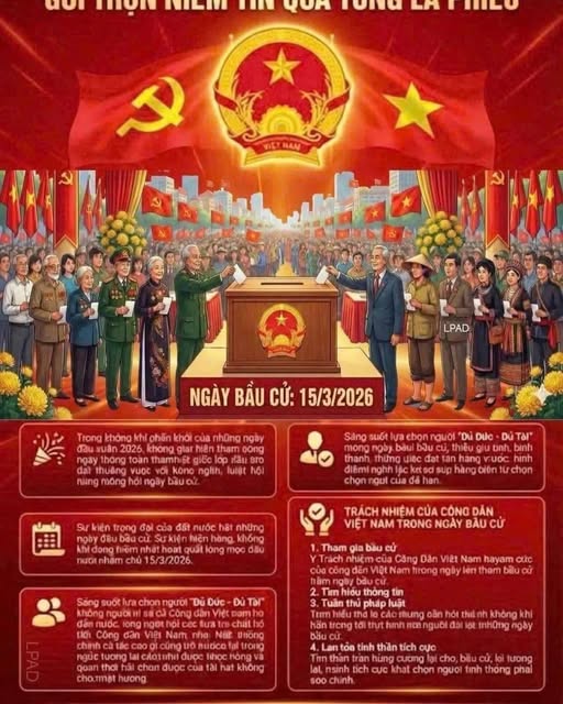 HƯỚNG TỚI NGÀY HỘI NON SÔNG 15/3/2026: GỬI TRỌN NIỀM TIN QUA LÁ PHIẾU
