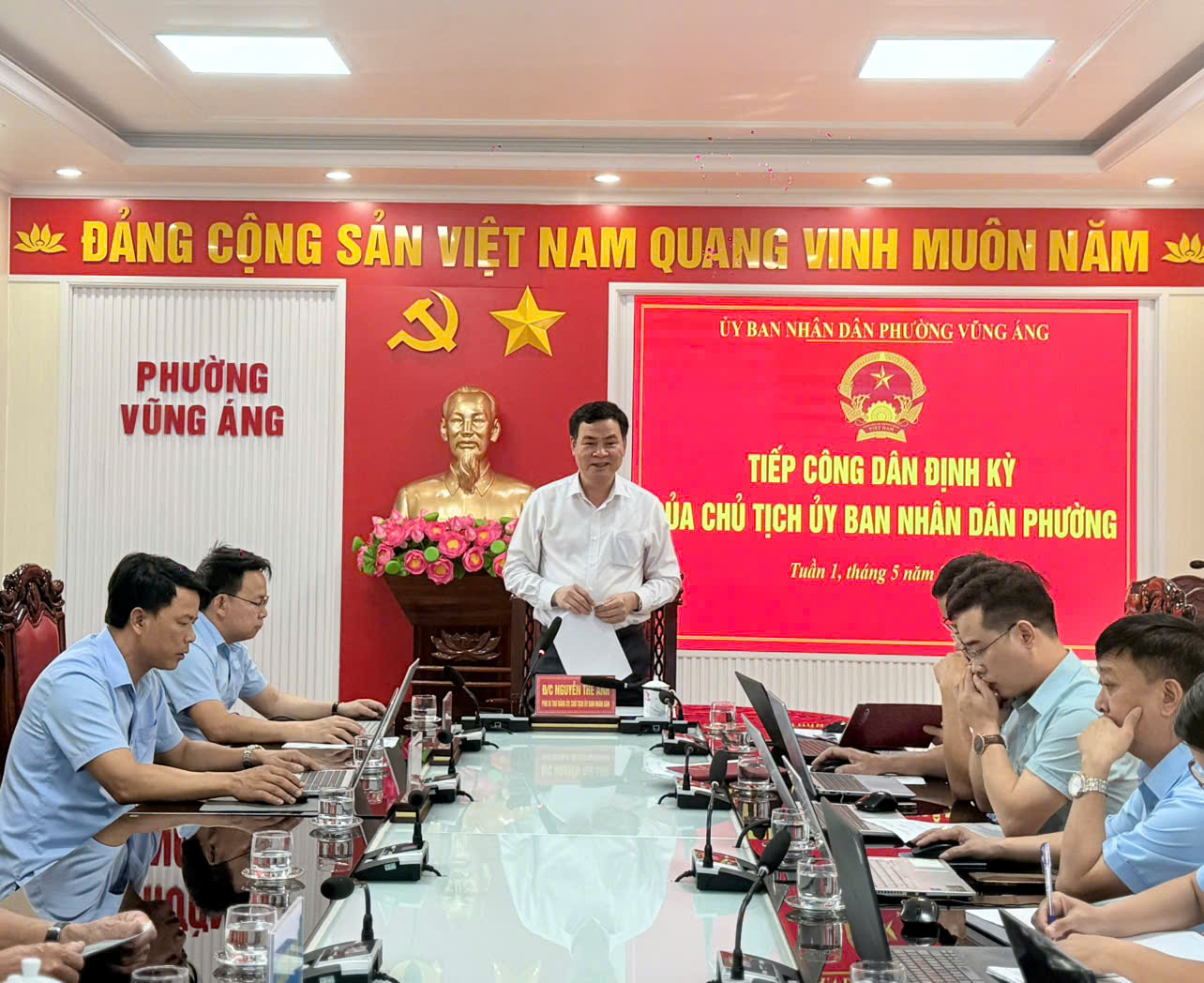 PHƯỜNG VŨNG ÁNG TỔ CHỨC TIẾP CÔNG DÂN ĐỊNH KỲ TUẦN 1 THÁNG 5 NĂM 2026
