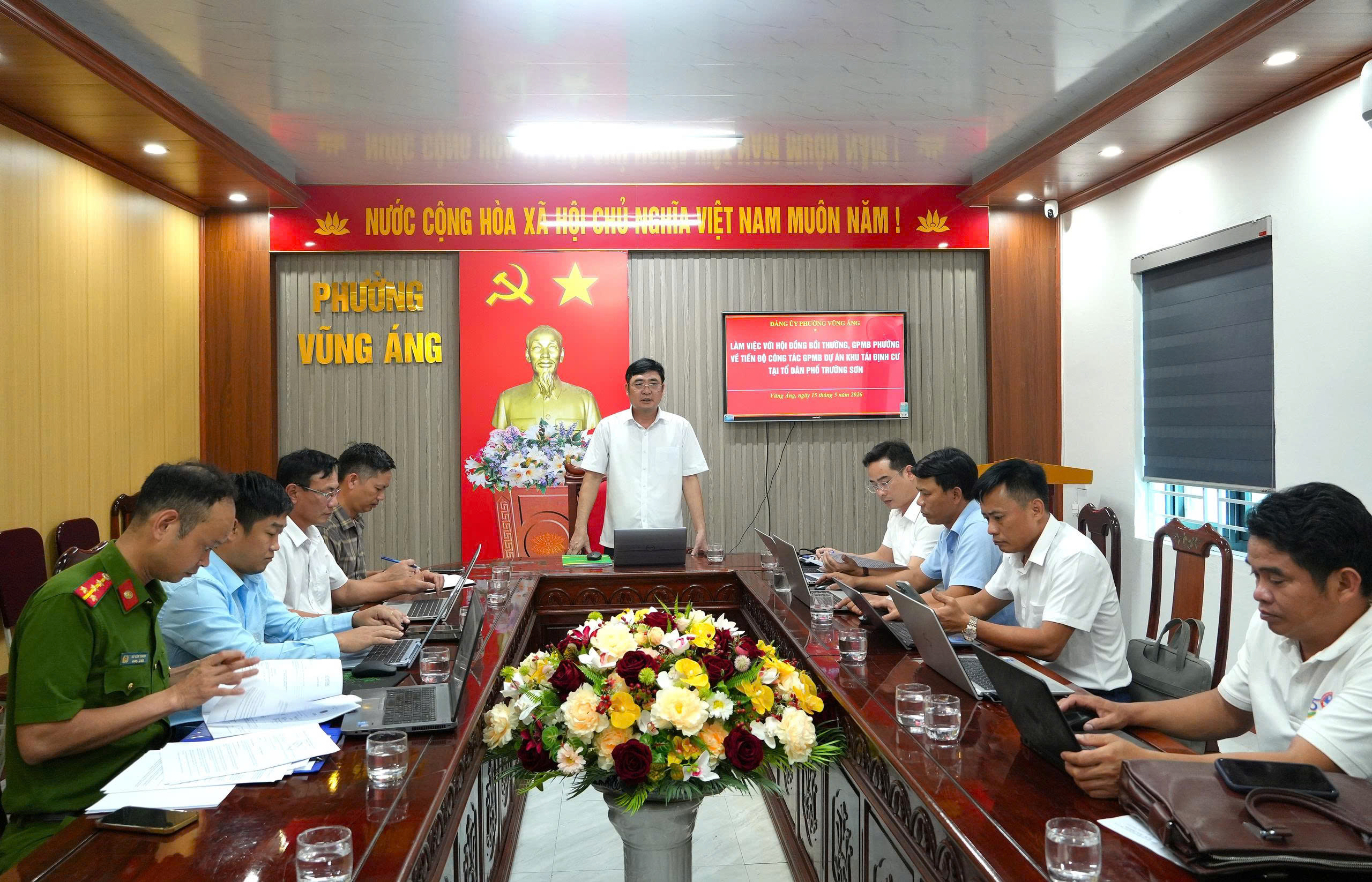 PHƯỜNG VŨNG ÁNG TRIỂN KHAI CÔNG TÁC GPMB PHỤC VỤ DỰ ÁN KHU TÁI ĐỊNH CƯ TẠI TỔ DÂN PHỐ TRƯỜNG SƠN.