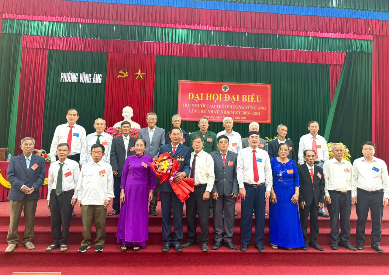 PHƯỜNG VŨNG ÁNG TỔ CHỨC ĐẠI HỘI ĐẠI BIỂU HỘI NGƯỜI CAO TUỔI LẦN THỨ NHẤT, NHIỆM KỲ 2026 – 2031 