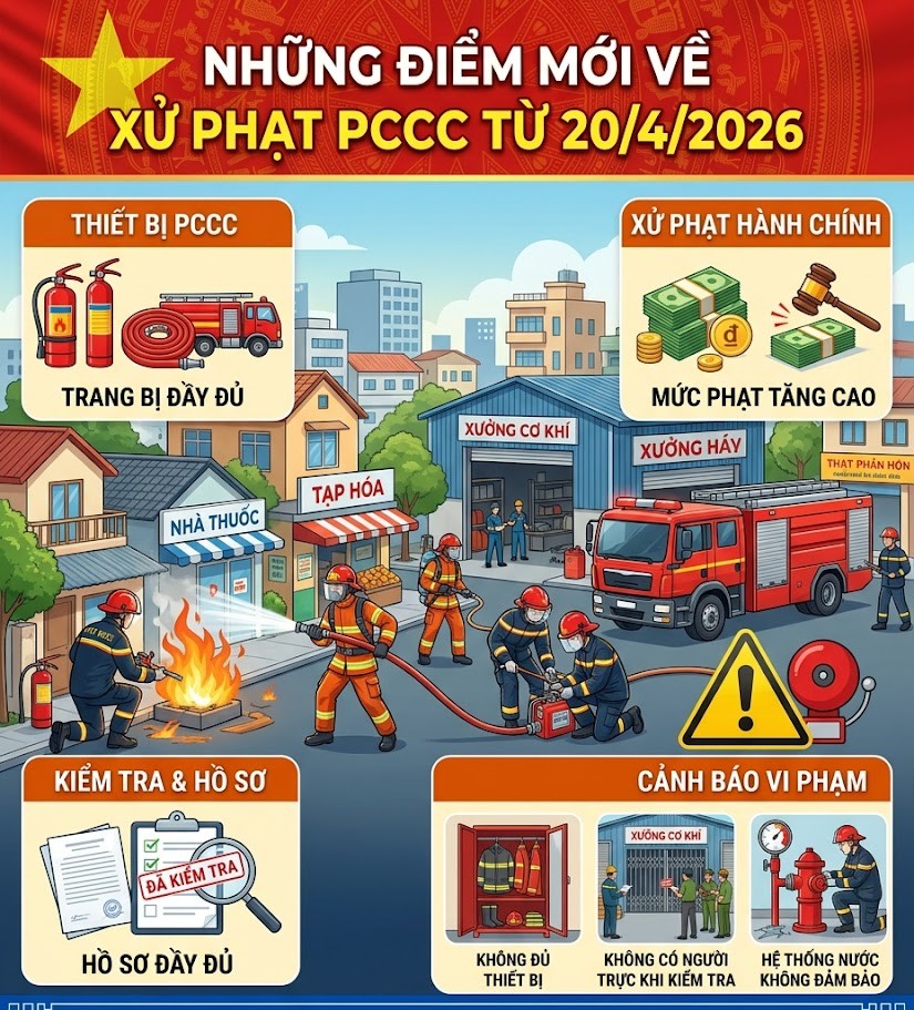 MỘT SỐ ĐIỂM MỚI CỦA NGHỊ ĐỊNH SỐ 69/2026/NĐ-CP VỀ XỬ PHẠT VI PHẠM HÀNH CHÍNH TRONG LĨNH VỰC PHÒNG CHÁY, CHỮA CHÁY VÀ CỨU NẠN, CỨU HỘ