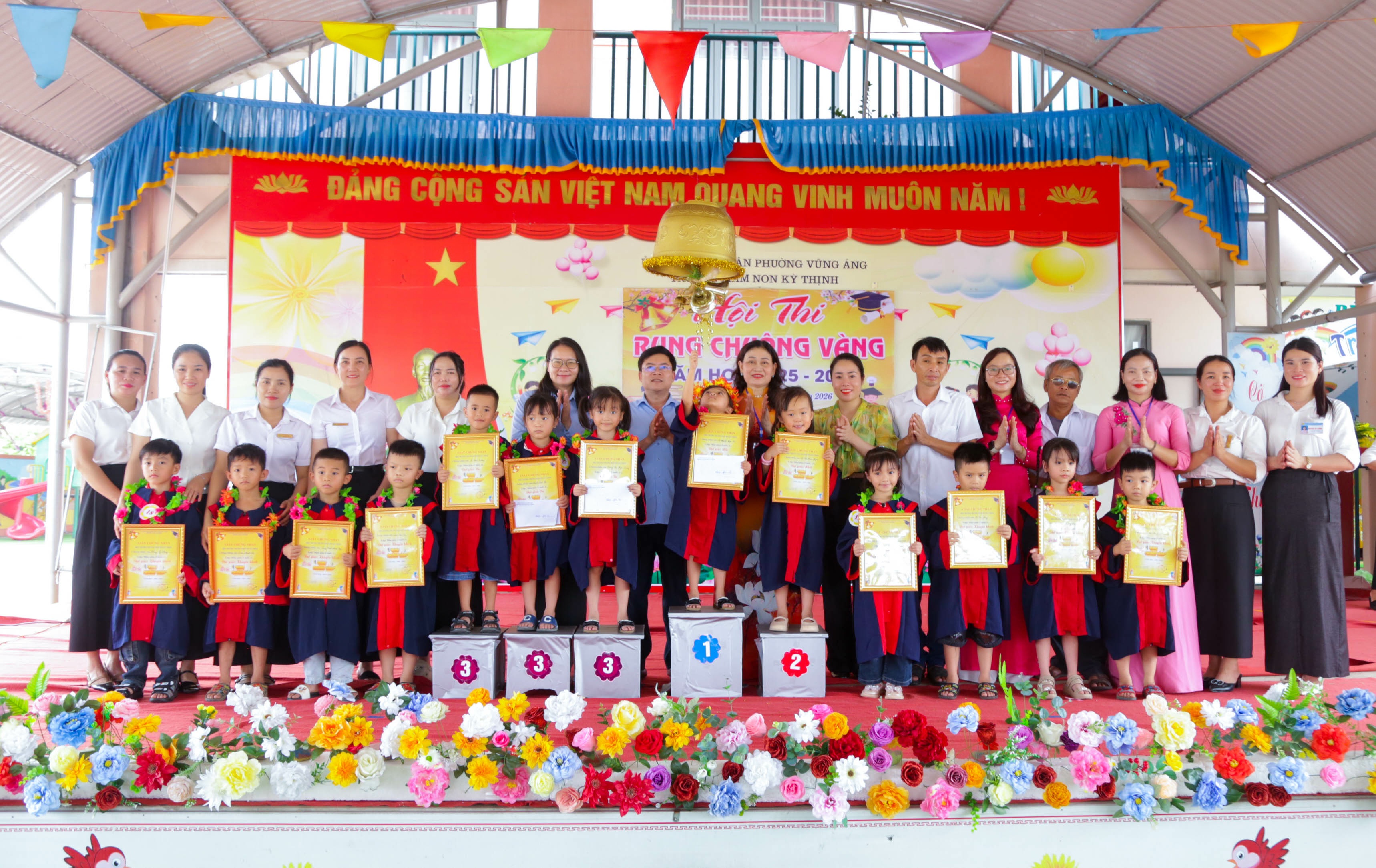 TRƯỜNG MẦM NON KỲ THỊNH TỔ CHỨC THÀNH CÔNG HỘI THI “RUNG CHUÔNG VÀNG” KHỐI 5 TUỔI NĂM HỌC 2025–2026