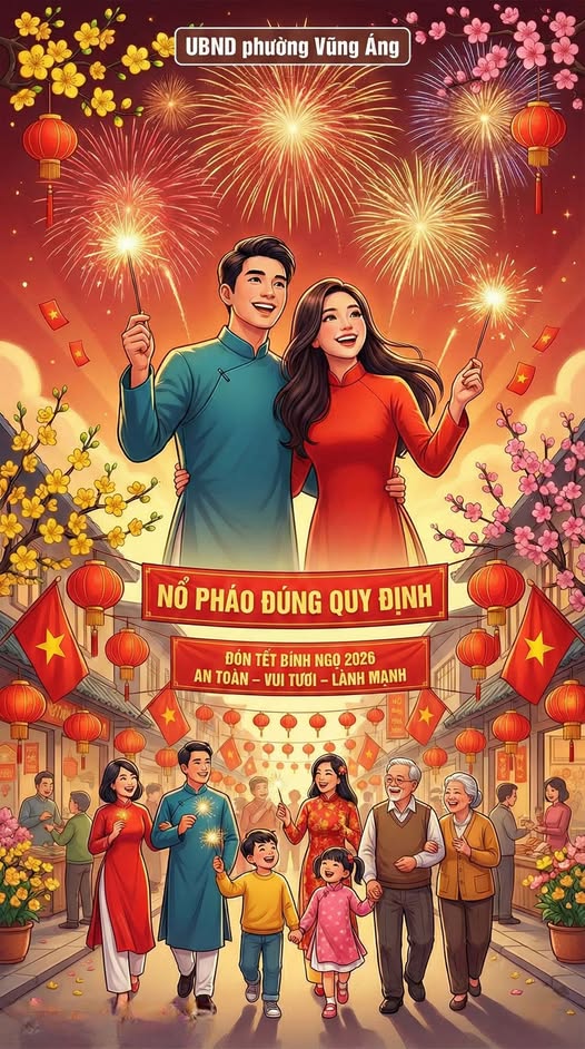  NỔ PHÁO ĐÚNG QUY ĐỊNH – ĐÓN TẾT BÍNH NGỌ 2026 AN TOÀN, VUI TƯƠI 