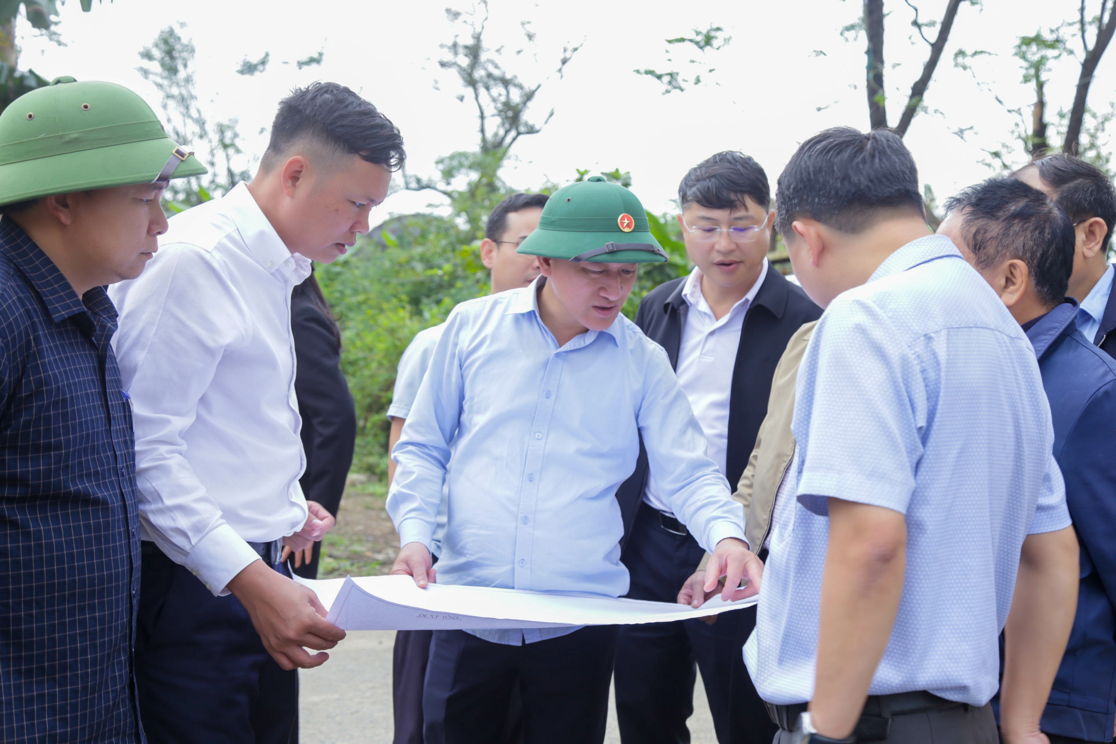 KIỂM TRA TIẾN ĐỘ GIẢI PHÓNG MẶT BẰNG DỰ ÁN ĐƯỜNG TRỤC CHÍNH NỐI QL1 VÀO CẢNG NƯỚC SÂU VŨNG ÁNG – SƠN DƯƠNG 