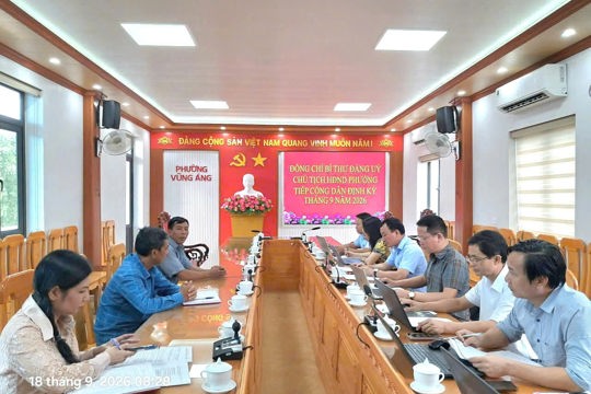 Đồng chí Trần Xuân Phượng – Bí thư Đảng ủy, Chủ tịch HĐND phường Vũng Áng đã tổ chức tiếp công dân định kỳ tháng 9 năm 2026.