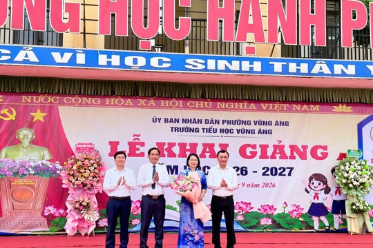  Hơn 5.500 học sinh trên địa bàn phường Vũng Áng bước vào năm học mới 