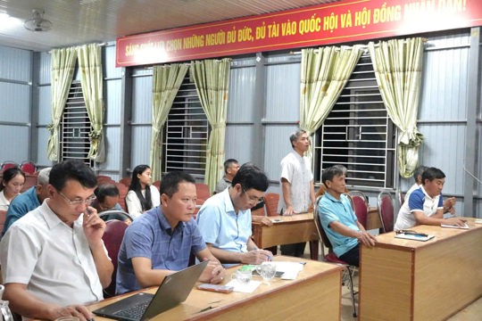 Thường trực Đảng ủy phường Vũng Áng quán triệt Nghị quyết số 06 về công tác bồi thường, hỗ trợ, tái định cư, giải phóng mặt bằng.