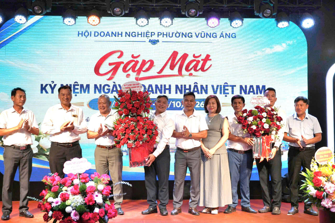 Hội Doanh nghiệp phường Vũng Áng Gặp mặt kỷ niệm Ngày Doanh nhân Việt Nam (13/10/2004 – 13/10/2026).