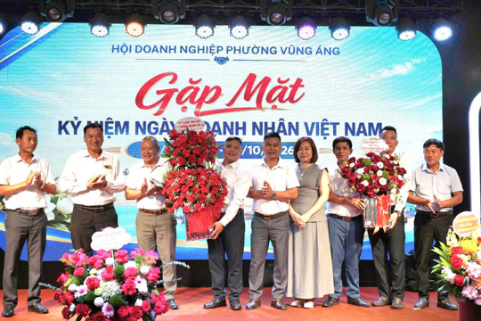 Hội Doanh nghiệp phường Vũng Áng Gặp mặt kỷ niệm Ngày Doanh nhân Việt Nam (13/10/2004 – 13/10/2026).