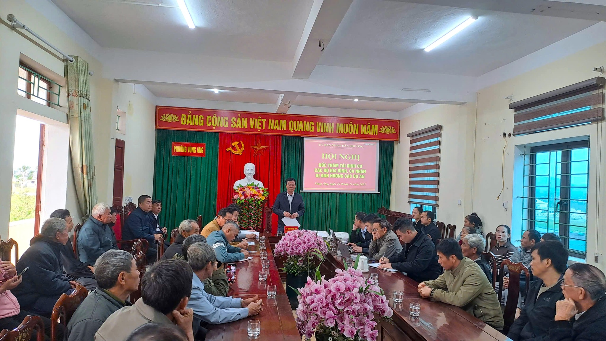 PHƯỜNG VŨNG ÁNG TỔ CHỨC BỐC THĂM TÁI ĐỊNH CƯ