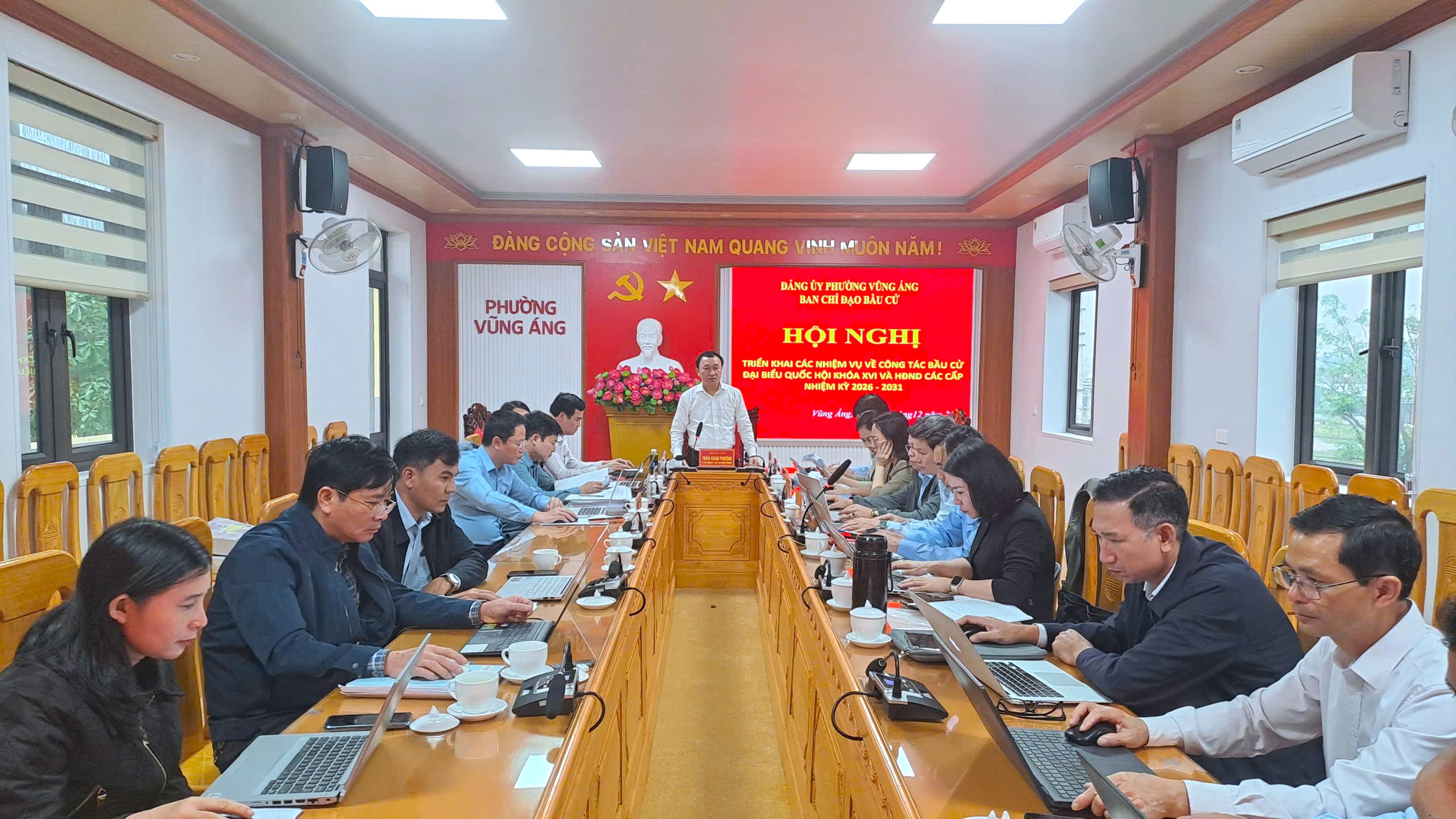 PHƯỜNG VŨNG ÁNG TRIỂN KHAI CÁC NHIỆM VỤ VỀ CÔNG TÁC BẦU CỬ ĐẠI BIỂU QUỐC HỘI VÀ HĐND CÁC CẤP NHIỆM KỲ 2026 – 2031 
