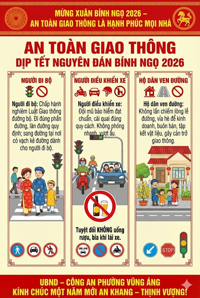 TĂNG CƯỜNG ĐẢM BẢO AN TOÀN GIAO THÔNG  DỊP TẾT NGUYÊN ĐÁN BÍNH NGỌ